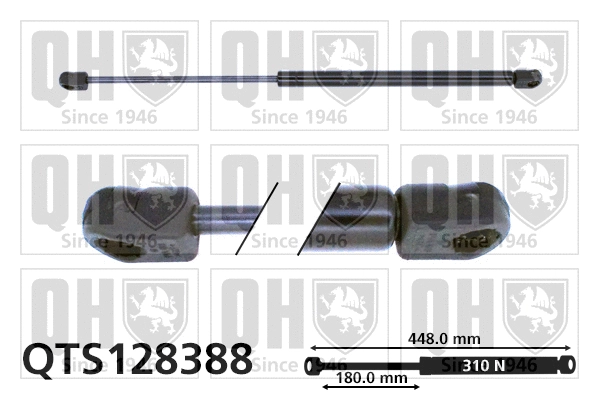 Gas Spring, boot/cargo area (QTS128388)