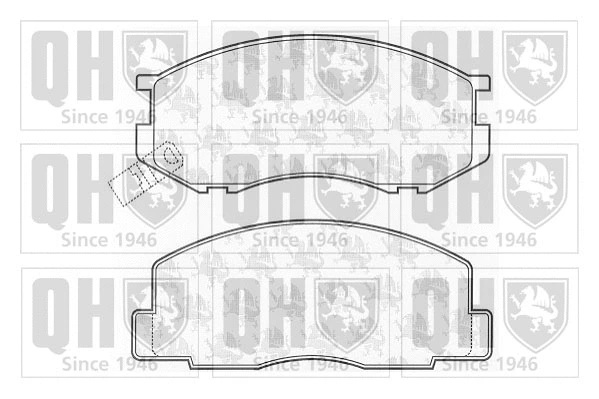 Brake Pad Set, disc brake (BP512)