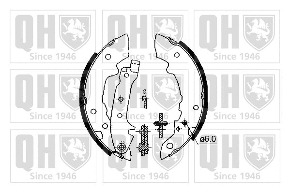Brake Shoe Set (BS622K)