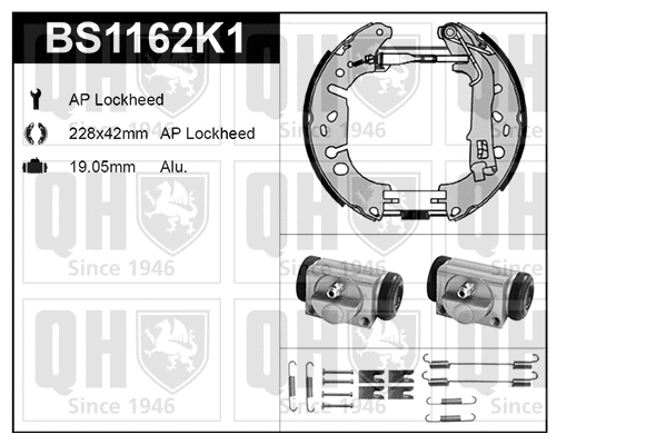 Brake Shoe Set (BS1162K1)