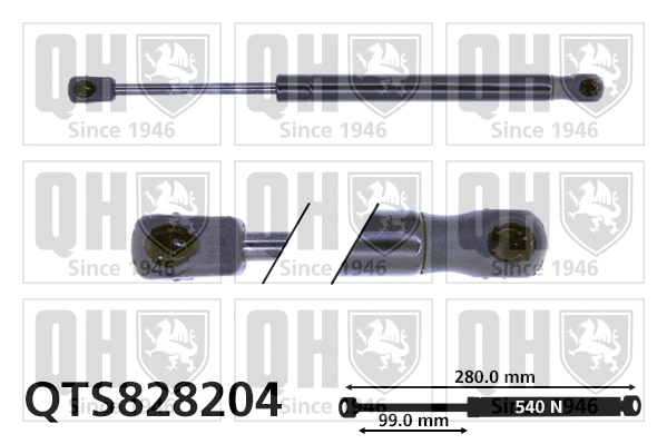 Gas Spring, boot/cargo area (QTS828204)