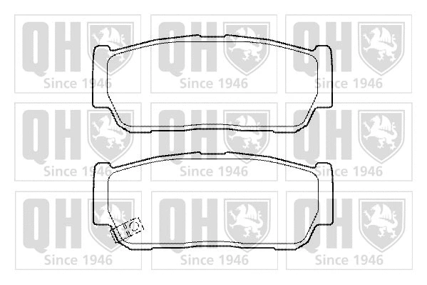 Brake Pad Set, disc brake (BP1496)