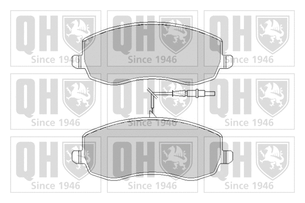 Brake Pad Set, disc brake (BP1660)
