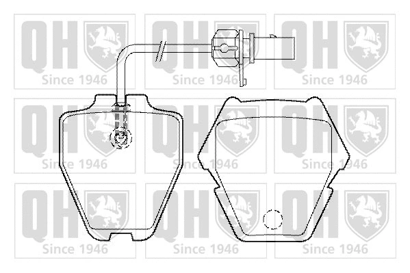 Brake Pad Set, disc brake (BP1488)