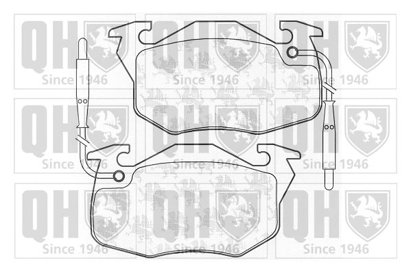 Brake Pad Set, disc brake (BP537)