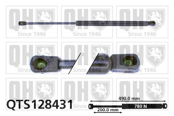 Gas Spring, boot/cargo area (QTS128431)