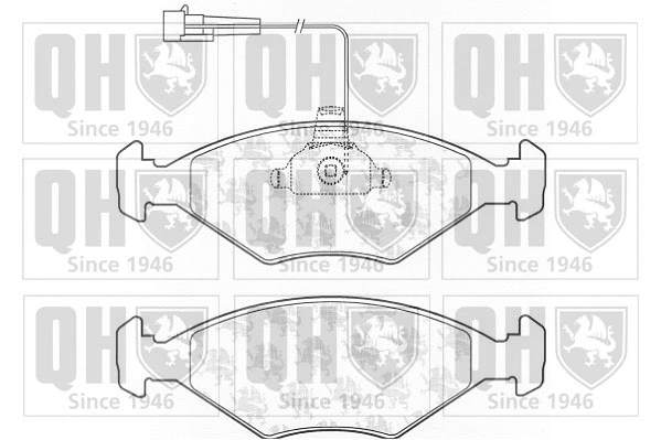 Brake Pad Set, disc brake (BP1124)