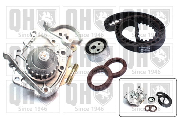 Water Pump & Timing Belt Kit (QBPK1221)