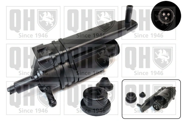 Washer Fluid Pump, window cleaning (QWP072)