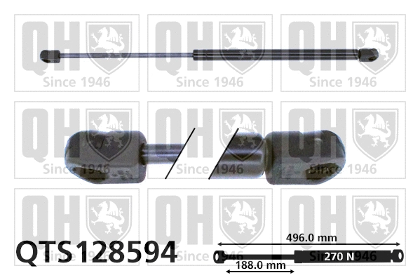 Gas Spring, boot/cargo area (QTS128594)