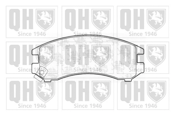 Brake Pad Set, disc brake (BP712)