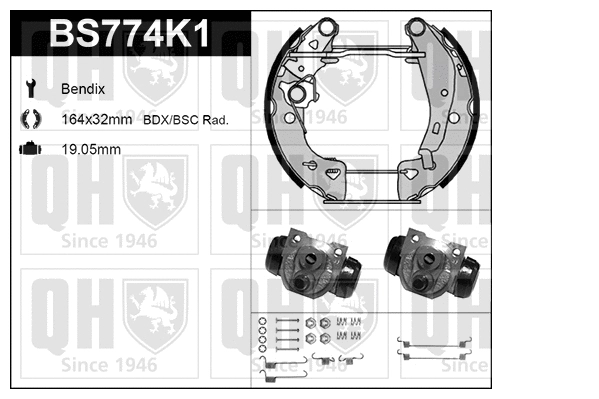 Brake Shoe Set (BS774K1)