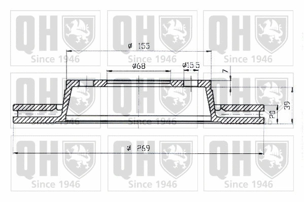 Brake Disc (BDC3634)