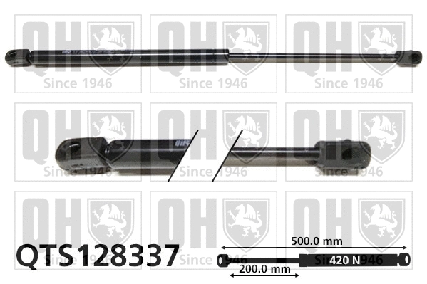 Gas Spring, boot/cargo area (QTS128337)