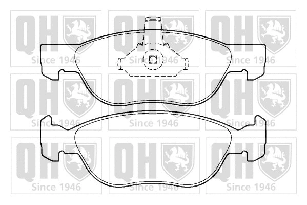 Brake Pad Set, disc brake (BP1382)