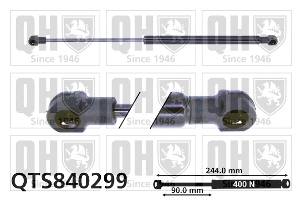 Gas Spring, bonnet (QTS840299)