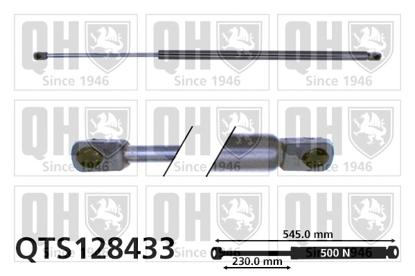 Gas Spring, boot/cargo area (QTS128433)