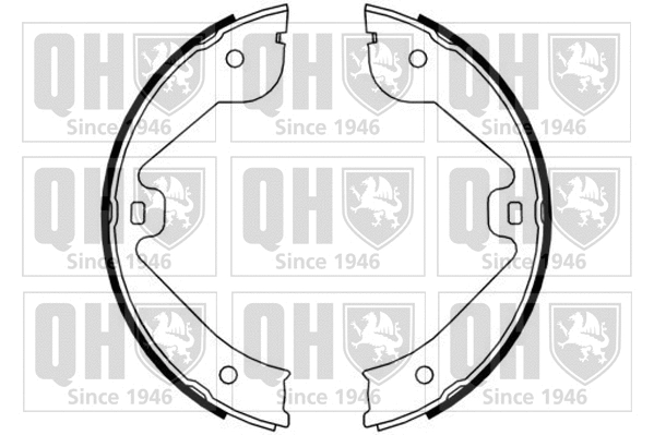 Brake Shoe Set, parking brake (BS1165)