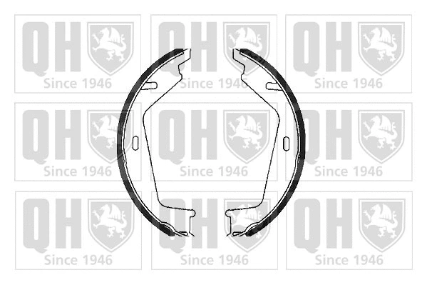 Brake Shoe Set, parking brake (BS1082)