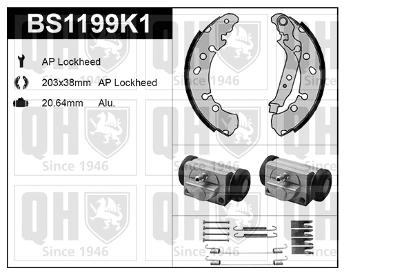 Brake Shoe Set (BS1199K1)