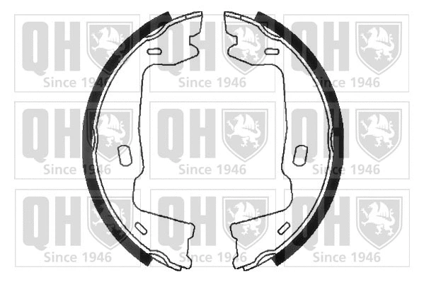 Brake Shoe Set, parking brake (BS773)
