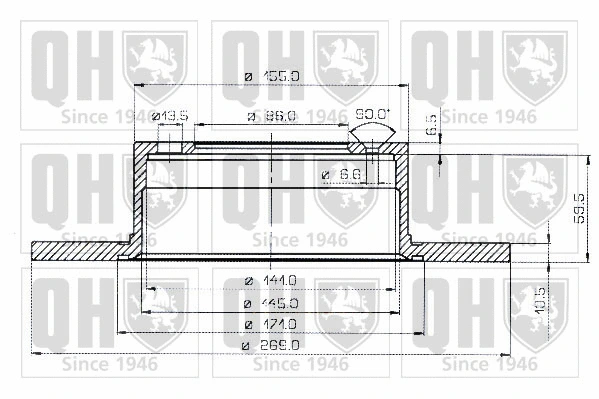 Brake Disc (BDC1044)