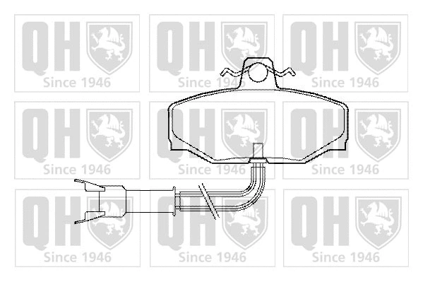 Brake Pad Set, disc brake (BP518)