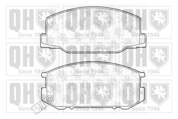 Brake Pad Set, disc brake (BP708)