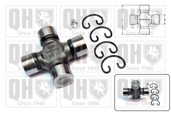 Universal Joint, differential pinion gear (QL530)