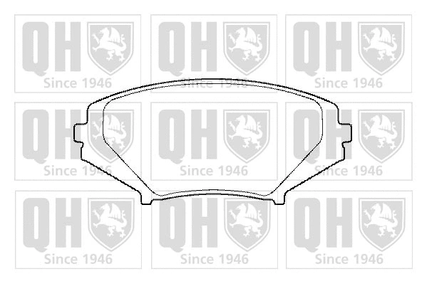 Brake Pad Set, disc brake (BP1460)
