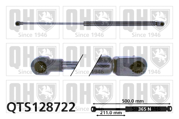 Gas Spring, boot/cargo area (QTS128722)