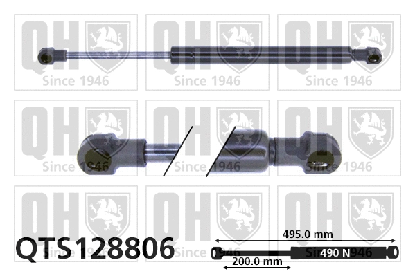 Gas Spring, boot/cargo area (QTS128806)