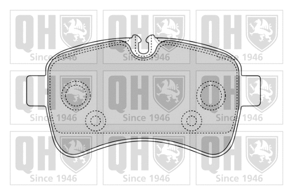 Brake Pad Set, disc brake (BP1672)