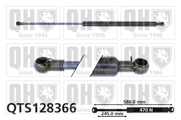 Gas Spring, boot/cargo area (QTS128366)