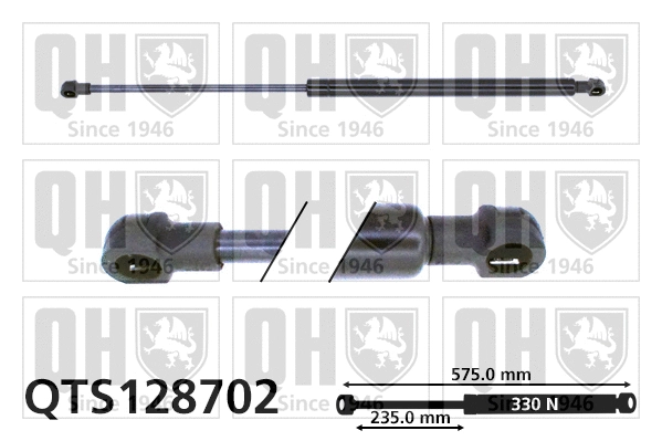 Gas Spring, bonnet (QTS128702)