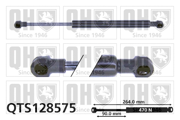 Gas Spring, boot/cargo area (QTS128575)