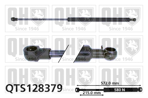 Gas Spring, boot/cargo area (QTS128379)