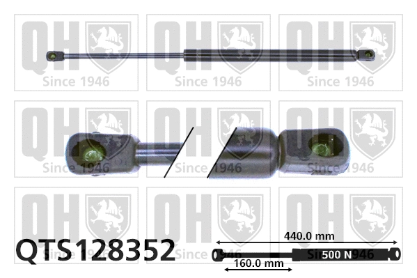 Gas Spring, boot/cargo area (QTS128352)