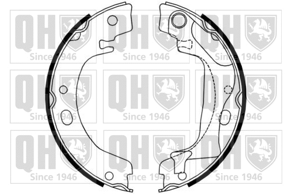 Brake Shoe Set, parking brake (BS1186)