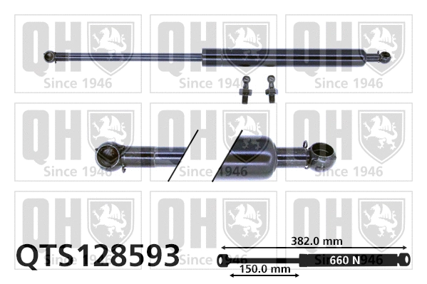 Gas Spring, boot/cargo area (QTS128593)