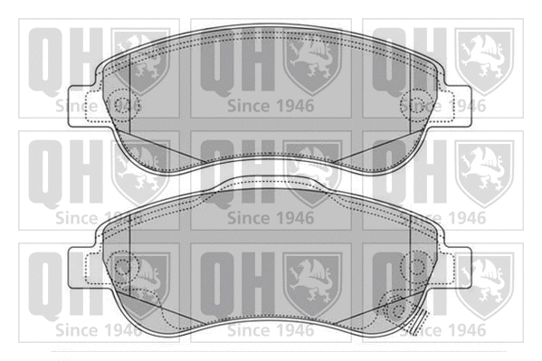 Brake Pad Set, disc brake (BP1632)