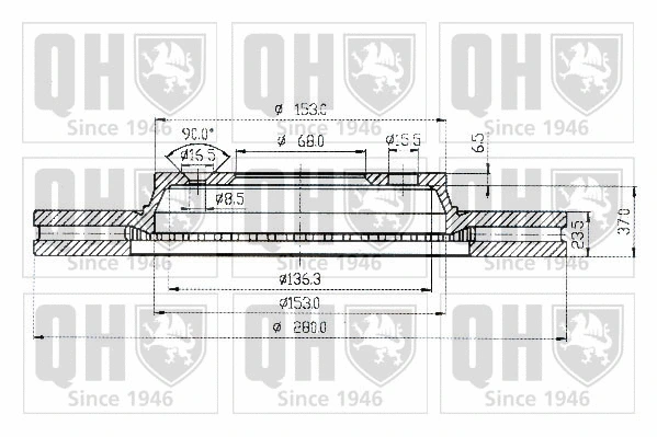Brake Disc (BDC3695)