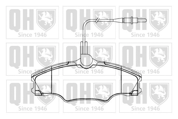 Brake Pad Set, disc brake (BP864)