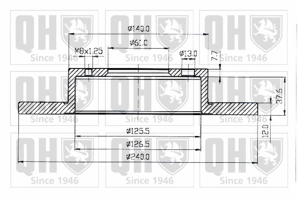 Brake Disc (BDC3674)