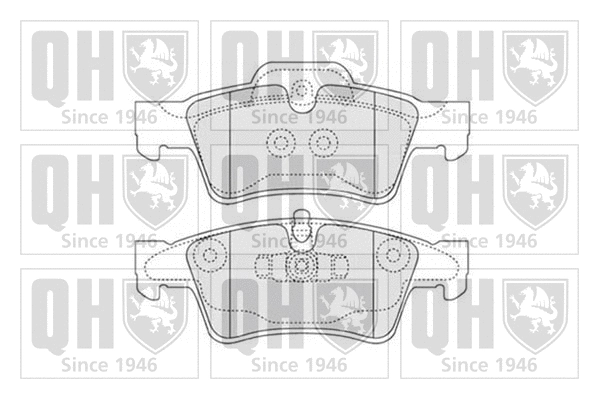 Brake Pad Set, disc brake (BP1525)