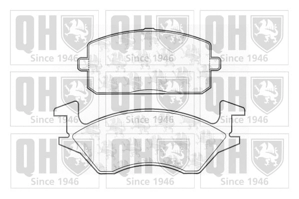 Brake Pad Set, disc brake (BP654)