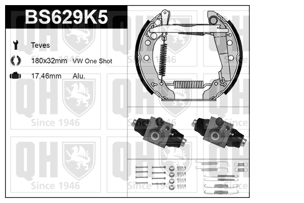 Brake Shoe Set (BS629K5)