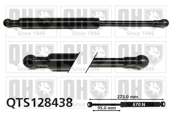 Gas Spring, boot/cargo area (QTS128438)