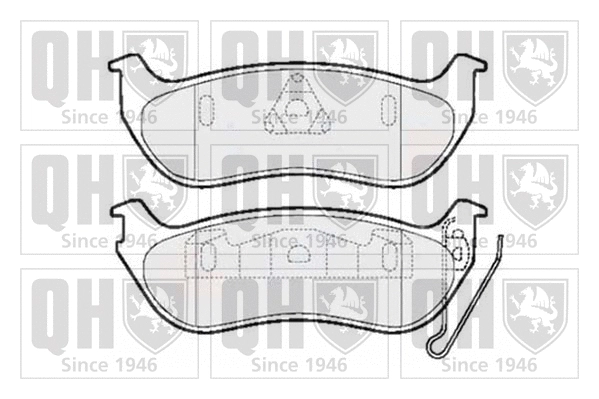 Brake Pad Set, disc brake (BP1500)