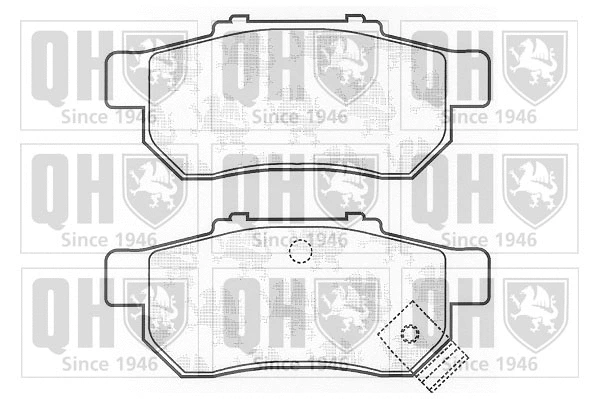 Brake Pad Set, disc brake (BP836)